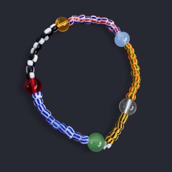 Boho Mixed Bead Bracelet Stack - 4pcs - Picture 6 of 7